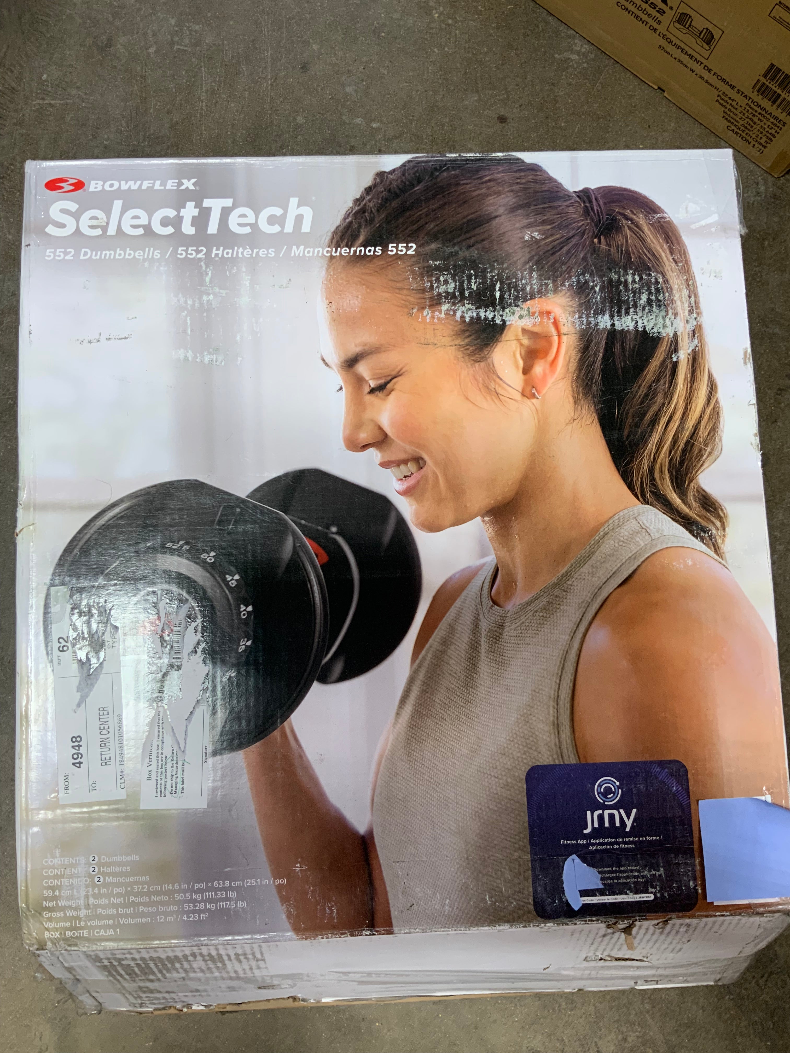 Bowflex SelectTech 552 Adjustable Dumbbell (7577993773294)